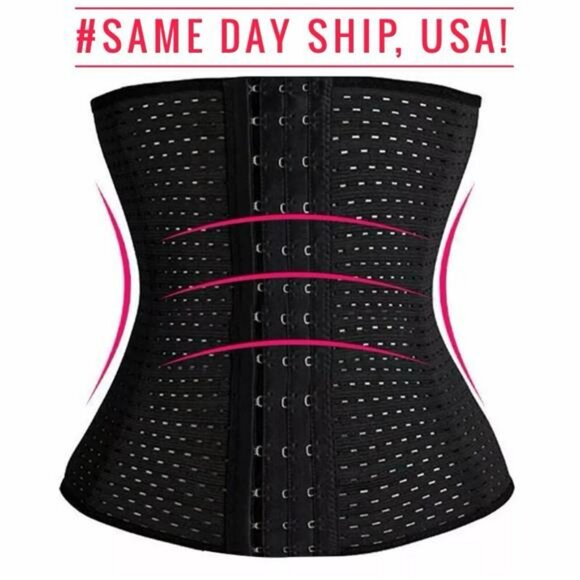 Corset Waist Trainer Training Shaper Body Shapewear Underbust Cincher Tummy Belt - Picture 2 of 4